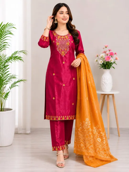 Stylish%20Fashion%20Kurti%20Set%20For%20girls%20%7C%20For%20Women%20%7C%20Pure%20Cotton%20%7C%20Kurti%20%7C%20Surawal%20%7C%20Shawl%20-%20Image%202