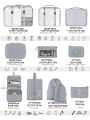 11-Piece Portable Travel Storage Bag Set - Easily Organize Your Clothes, Shoes, and Underwear - Perfect for Daily Trips, Business Trips, Home Storage, Suitable for Luggage and Suitcases, Travel Storage Bags with Packaging Slogans and Designs, Portable .... 