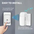 Outdoor Wireless Doorbell Waterproof House Chime Kit 300M Remote EU UK US Plug Home Garden Remote Welcome My Melody Door Bell. 