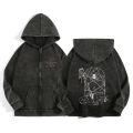 Anime Hunter x Hunter Zip Up Hoodies for Men Women Cotton Print Gothic Harajuku Jacket Hooded Sweatshirts Casual Manga Pullover. 