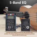 4/5-Band EQ withElectric Guitar Preamp ,Piezo Pickup, LCD Tuner for Acoustic Guitar.