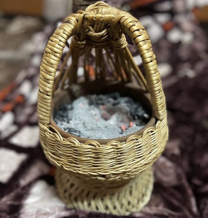 Kashmir Legacy Hand made Kangri a traditional heating pot