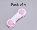 Pack of 4 &1 Child Baby Safety Locks Drawer Cabinets Door Fridge Safe Safety Locks Kits Fridge Locks Furniture Blockers Doors Baby Safety Lock Security Toddler Safety. 