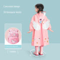 Cute Kids Raincoat Wateproof Children Dinosaur Unicorn Rain Poncho Rain Coat Jacket with Backpack Position Student RainWear.