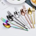 20/30/40Pcs Rose Gold Dinnerware Set Stainless Steel Cutlery Set Knife Fork Spoon Dinner Tableware Kitchen Flatware Table Set.