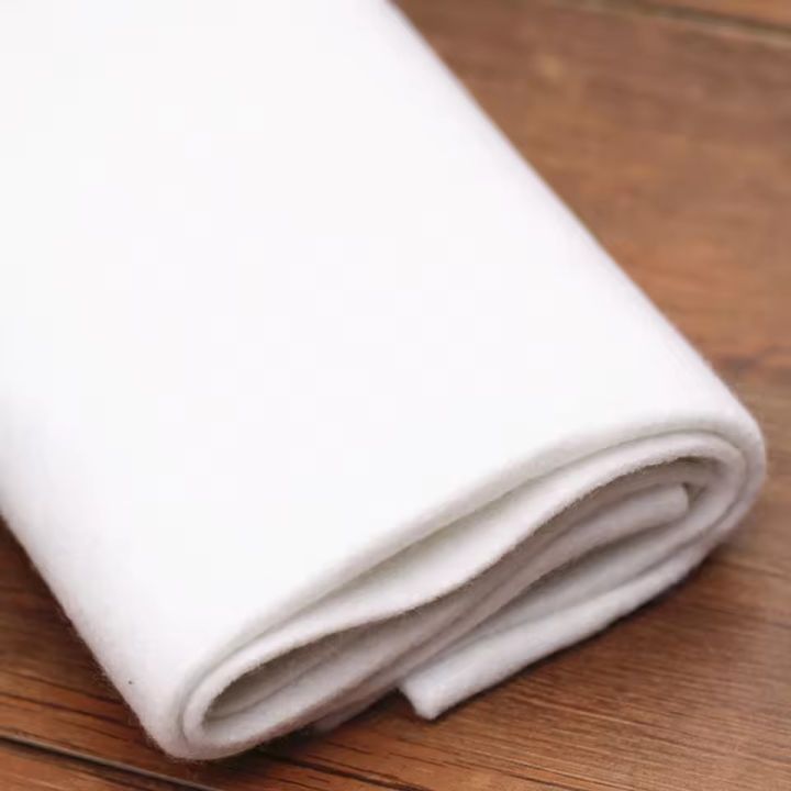110/200/300gsm Single Side Adhesive Cotton Batting Cream Interlining Filler Perfect For Purse Craft DIY Fabric