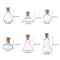 1:12 Dollhouse Miniature Vase Glass Bottle Wishing Bottle Storage Bottle with Cork Vase Candy Jar Model Doll House Decor.