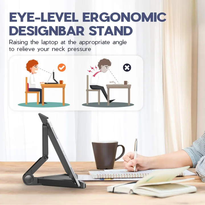 Portable%20Foldable%20iPad%20Stand%20Compatible%204"-11"Tablet%20Phone%20Desktop%20Plastic%20Holder%20For%20%20%20%20Phone%20Tablet%20Stand%20-%20Image%204