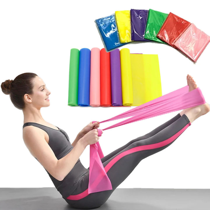 Yoga Pilates Stretch Resistance Band Exercise Fitness Band Training ...