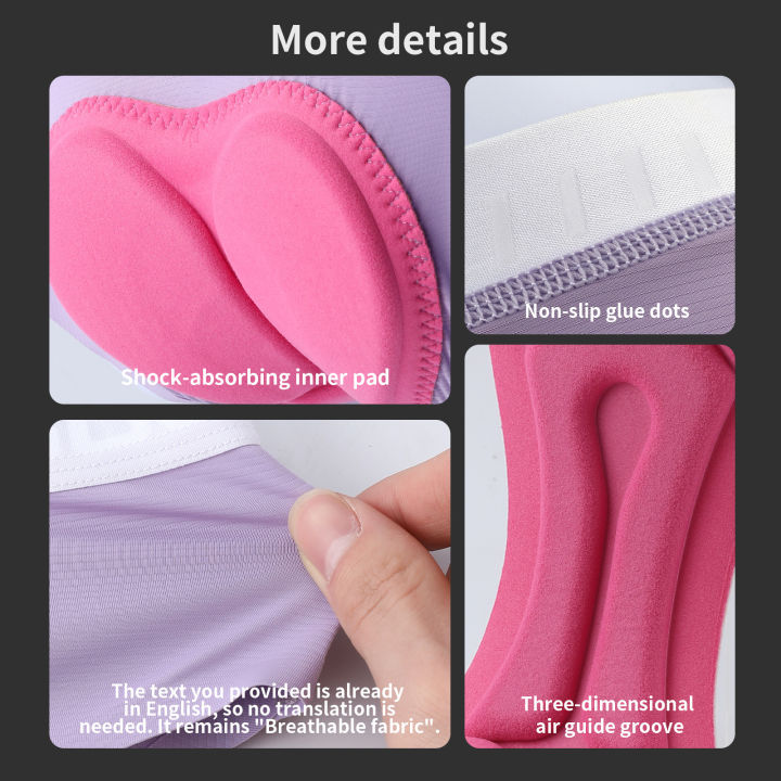 TOSUOD%20Women's%20Padded%20Cycling%20Underwear%20Shorts,%20Shockproof%20Comfortable%20Road%20Bike%20Cycling%20Outdoor%20Sports%20Tights%20-%20Image%206