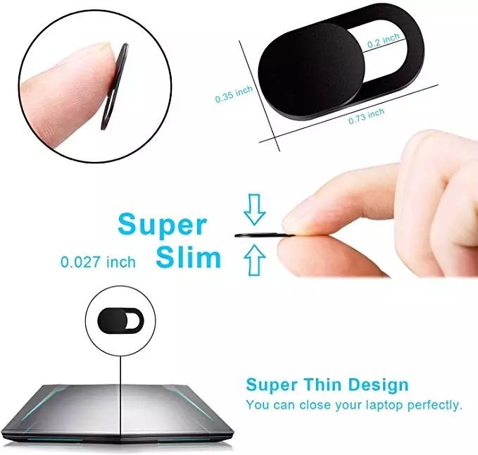 1/20PCS%20Webcam%20Cover%20Shutter%20Magnet%20Slider%20Universal%20Antispy%20Camera%20Cover%20For%20Web%20Laptop%20Ipad%20Macbook%20Phone%20Lens%20Privacy%20Sticker%20-%20Image%204