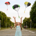 Parachute Toys for Kids Tangle Free Outdoor Flying Parachute Men Outside Toy Easter Basket Idea Unique Boy Girl  Kids Crafts. 