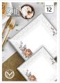 72 pieces melamine dinner set with glass lid. 