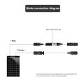 4PCS Solar DC Connector Built-into10a 15a 20a 30a Diodes For PV System Solar Panel Parallel Connection Antireflux Protection. 