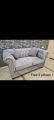 2 seater chesterfield sofa high quality sofa with free 2 pillows (customised colours). 