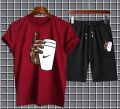 summer tracksuit for mens/ track suits for mens/2 quarter shorts for mens and tshirts. 