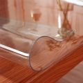 PVC Waterproof Transparent Tablecloth Soft Glass Table Protector Living Room Dining Table Coffee Table Protector Home Decoration. 