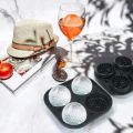 Golf Silicone Ice Ball Round Mold Whiskey Special 4 Golf Ice Grid Mold Kitchen Tools.
