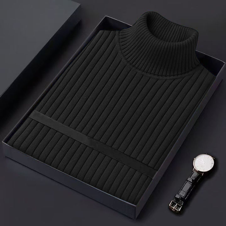 Autum%20Men's%20Slim%20Fit%20Pullover%20Sweaters%20Long%20Sleeve%20Turtleneck%20Sweater%20Casual%20Stripe%20Knitted%20Winter%20Warm%20Outdoor%20Streetwear%20-%20Image%202
