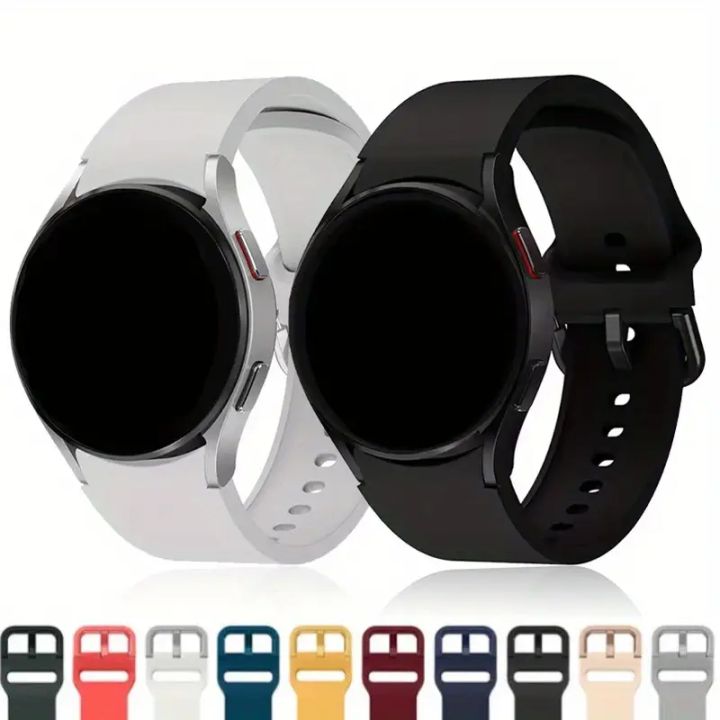 Sport band For Watch 7 6 5 4 FE 44mm 40mm 5 pro 45mm 20mm No gap Bracelet Silicone Strap Watch 6-4 classic
