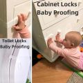 Baby Safety Cabinet Locks & Straps - Child Proof Drawer Lock for Refrigerator, Cupboard & Door - Multi-Purpose Kids Security Protection for Home..
