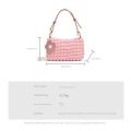 Trendy Pleated Bubbles Shoulder Bags Handbag Daily Commuting Bag Underarm Bag Plaid Quilted Solid Totes Bag Messenger Bag. 