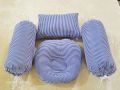 4Pcs Baby Head Shaping Pillow Set -Head Making Baby Pillow - Multicolor Newborn baby Head Shaping Pillow - Export quality 100% cotton fabric [ RANDOM COLORS ]. 