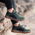 Men Steel Toe Safety Work Shoes Mesh Breathable Lightweight Comfortable Industrial Construction Shoes Puncture Proof Anti Slip.