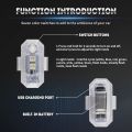 LED Motorcycle Flash Warning lamp 7 Color Mini USB Drone Strobe Light Bicycle Aircraft Night Flash Turn Signal Indicator RGB. 