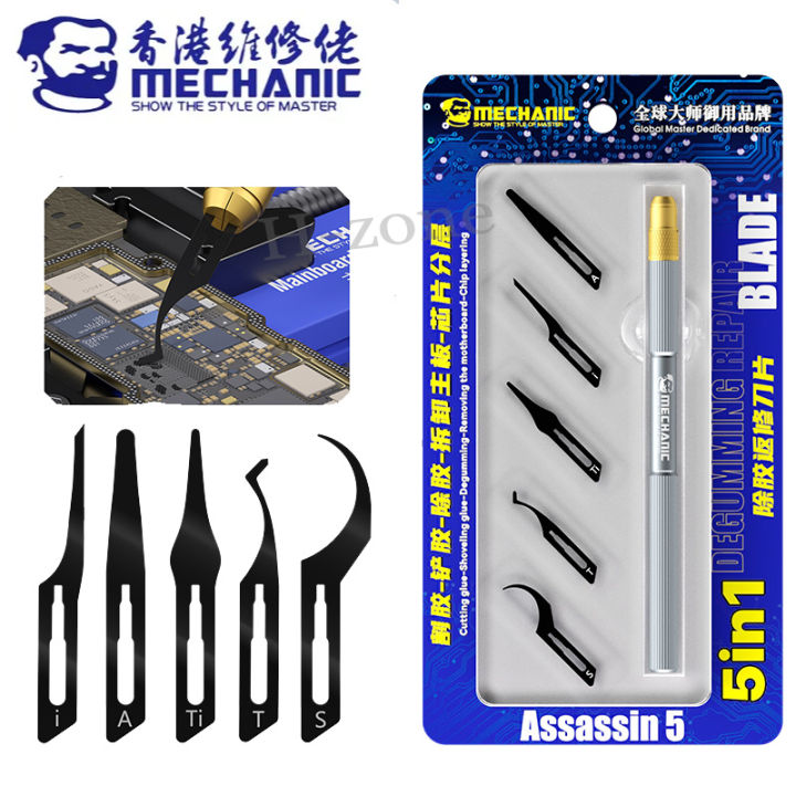Manufacturing Rework Blade MECHANIC Assassin 5 Professional Degumming Rework Blade Set 5PCS ...