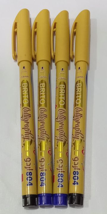 804 cut markers for calligraphy Urdu Arabic Persian 1.6 mm tip (4 pieces) 2 black and 2 blue