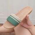 Summer Women Slippers Anti-Slip Home Slippers Lightweight Shoes Women Indoor Linen Slippers Soft Shoes. 