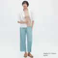 Uniqlo women pleated straight pants/pleated long pants. 