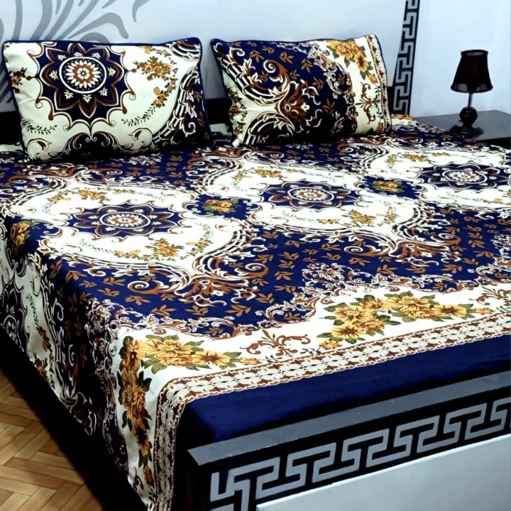 ……
       
🔅*3pc Cristal Bedsheets*🔅

➡️Details

🌿Fabric Cristal Cotton 
🌿1 Flat-Sheet Size 90*95(238*248cm)
🌿2 Pillow Cover's Size 19*29(50*75cm)
🌿Totally Stiched 
🌿Lightly Pipping Pillows 
🌿Ready To B