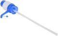 NOBILEA Manual Water Bottle Pump, Easy Drinking Water Pump, Easy Portable Manual Hand Press Dispenser Water Pump for Universal 2-5 Gallon Bottle Coolers (Blue/White). 