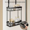 2 Tier Bathroom Storage Rack No Punching Over The Door Shower Caddy Bathroom Hanging Shelf Shower Shelf Bathroom Caddy Organizer. 