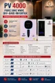 ENERGY Solar PV Inverter PV4000 Dual Output, 4000VA Pure Sine Wave, Off Grid and Without Battery Solar Inverter for Home and Office. 