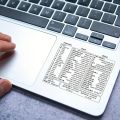 1pc White Laptop Keyboard Shortcut Stickers - Quick Reference Guide for Office Software Word and Excel shortcuts, Durable & Clear Design, Reusable Material, Enhances Productivity and learning of computer. 