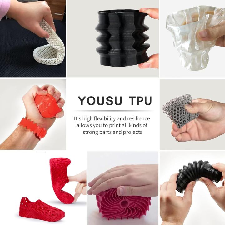 TPU Filament red,3D TPU Flexible Filament 95A, Soft TPU 3D Printing ...