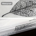 1pc Lightweight Shower Curtain Liner with Hooks, Plastic Leaf Waterproof Bathroom Curtain Liner, Bath Curtain for Bathtub Decor. 