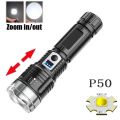 NEW A76 High Power Led Flashlights Built-in 18650 Battery Tactical Flashlight Emergency Spotlight Most Powerful Lantern. 