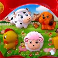 Galaxy Toys Farm Animal Piano Musical Toy for Kids - Real Animal Sounds - 16 x 15 x 4 cm. 