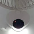 DP 7626 (RECHARGEABLE TABLE FAN) 4000mAh, With LED Night Light USB Fan. 