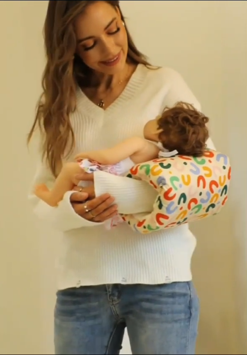 Cute Designs Comfortable Cotton Pillow Baby Breastfeeding Arm Nursing Pillow