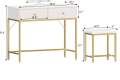 Jaree Vanity Dressing Drawers Home Office Desk Table With Stool customized. 
