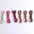 Waxed Round Shoelaces for Men's Dress Shoes - Waterproof & Durable. 