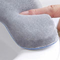 Bathroom Toilet Cushion Washable Soft Warmer Mat Cover Pad Cushion Cover Warm Thickened Toilet Seat Covers 38*10cm. 
