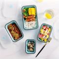 1/4pcs Collapsible Silicone Food Storage Container Stackable Space Saving Lunch Box Microwaveable Foldable Kitchen Accessories. 