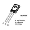 5 PCS OF MCR106 C106D1 C106MG C106DG 4A 400V 0.5W TO-225AA Thyristor SCR Silicon Control Rectifier 3 Pin Leads Transistor . 