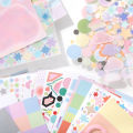 30sheets/lot Ins Style Star Circle Geometric Basic Pattern Stickers DIY Diary Scrapbook Planner Aesthetics Supplies. 
